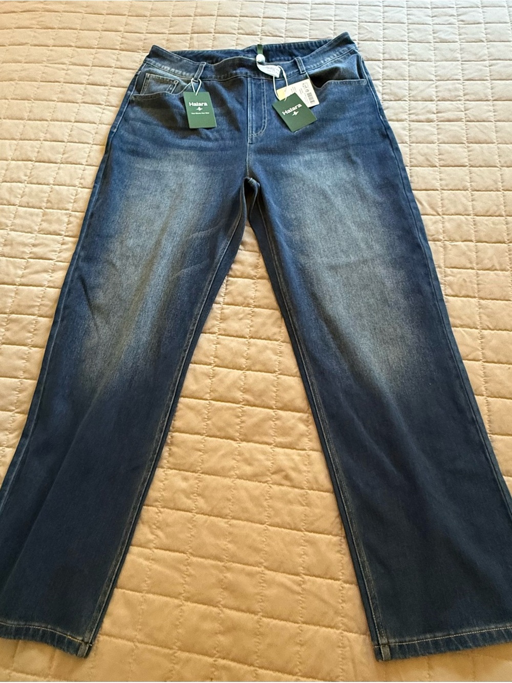 HALARA Women's Dark Blue Stretch Denim